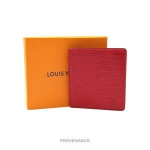 🔴 Louis Vuitton 6CC Bifold Wallet - Red Epi Leather